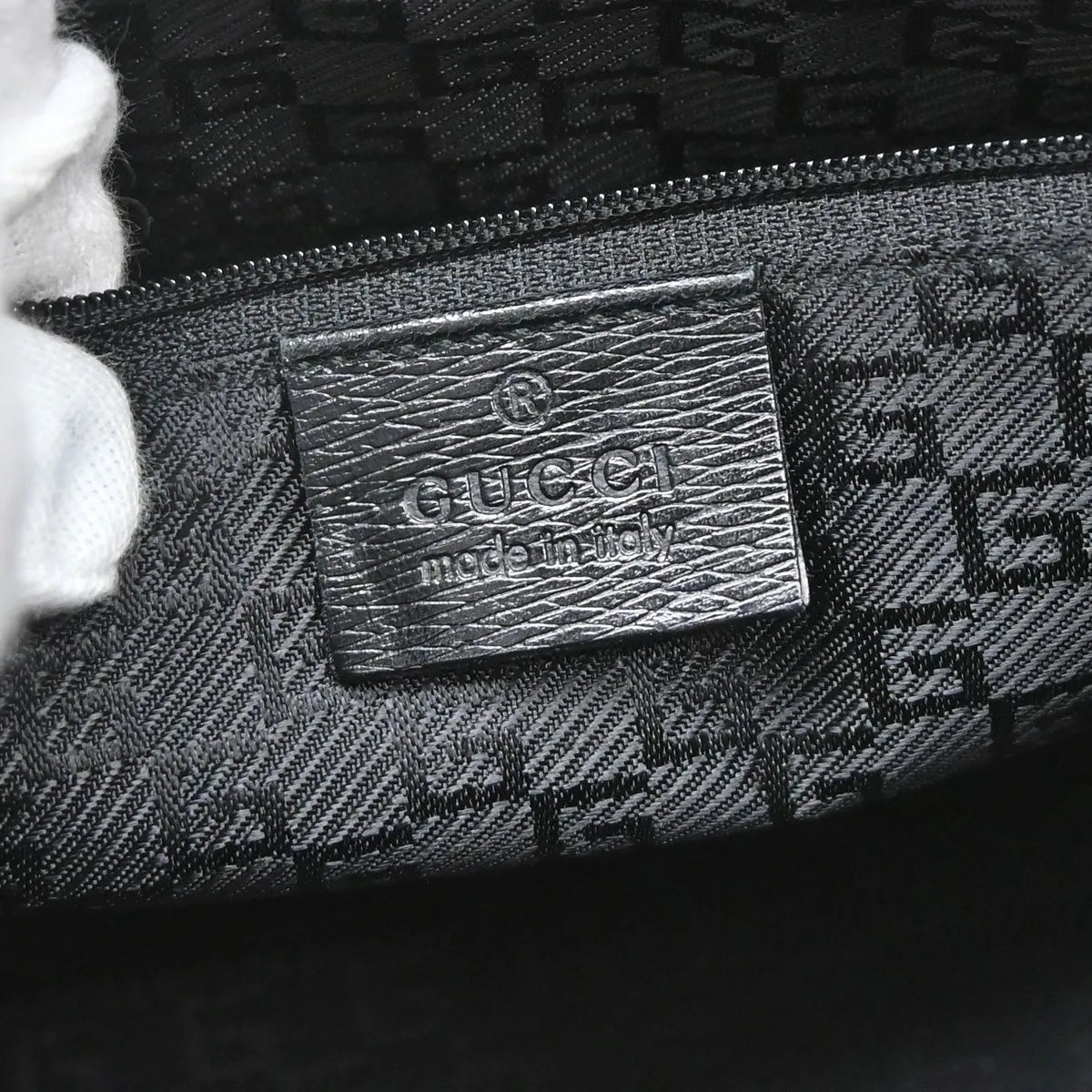 Gucci Vintage Jackie Leather, Black, Leather, Handbag