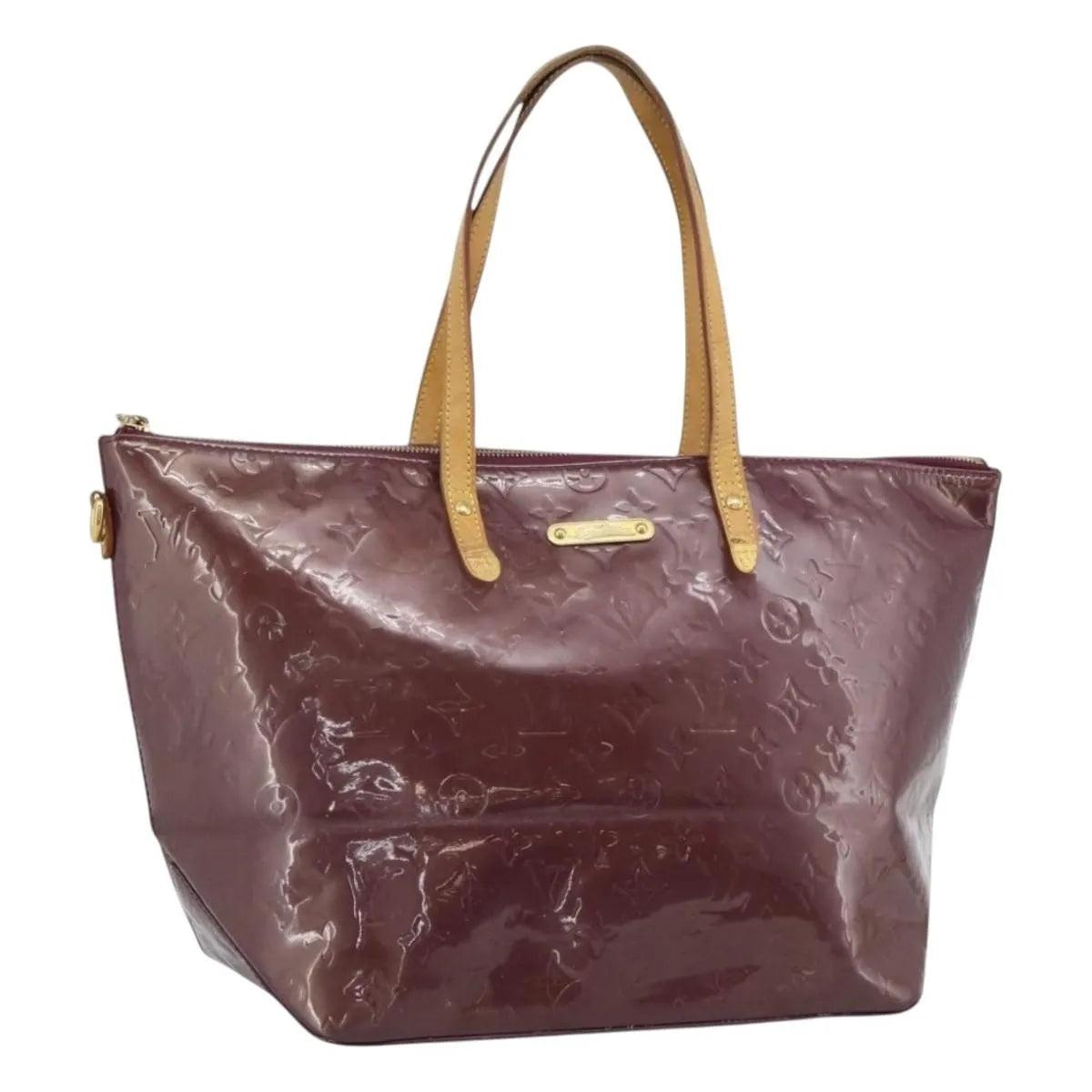 Louis Vuitton Bellevue Monogram Vernis, Purple, Patent Leather, Tote Bag