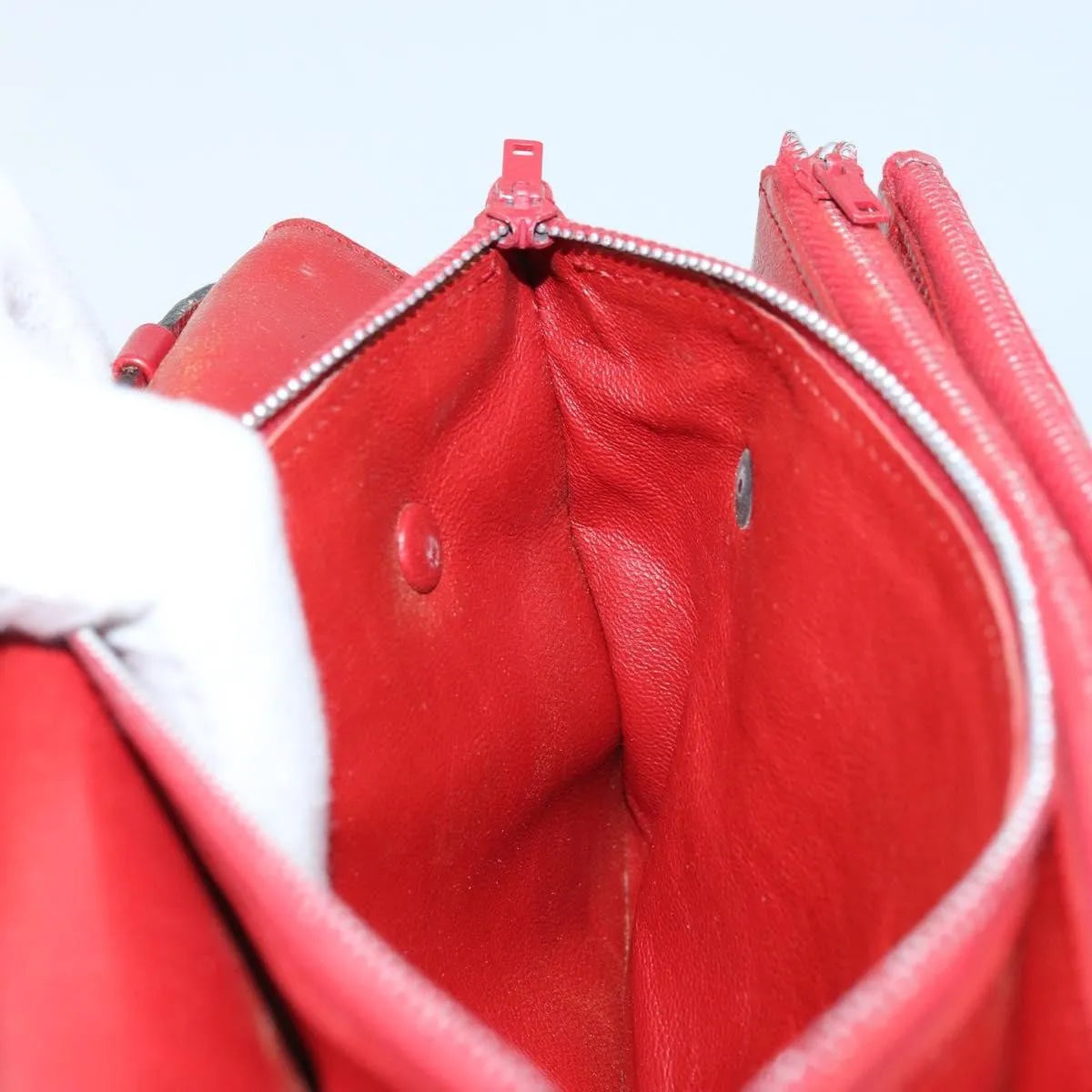 Celine Vintage Leather, Red, Leather, Shoulder Bag