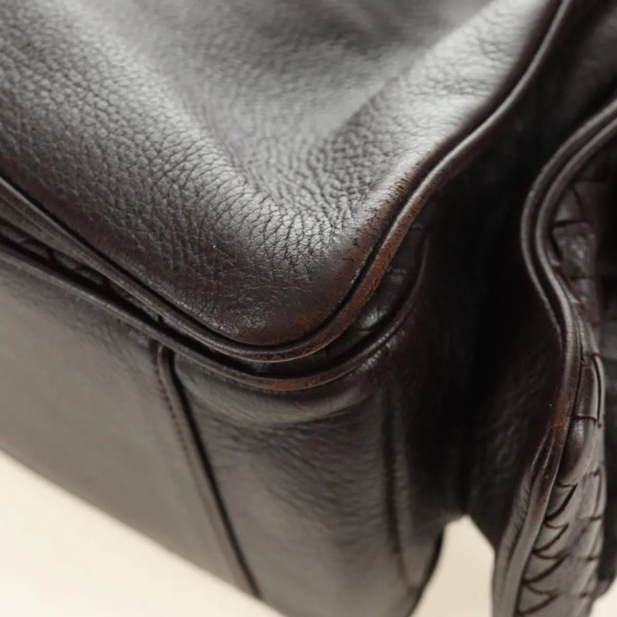 Bottega Veneta Cocker Hobo Leather, Brown, Leather, Handbag