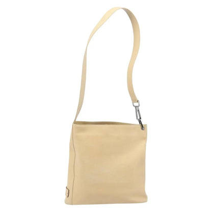 Gucci Vintage Leather, Beige, Leather, Shoulder Bag
