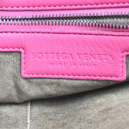 Bottega Veneta Nodini Intrecciato Nappa, Pink, Leather, Shoulder Bag
