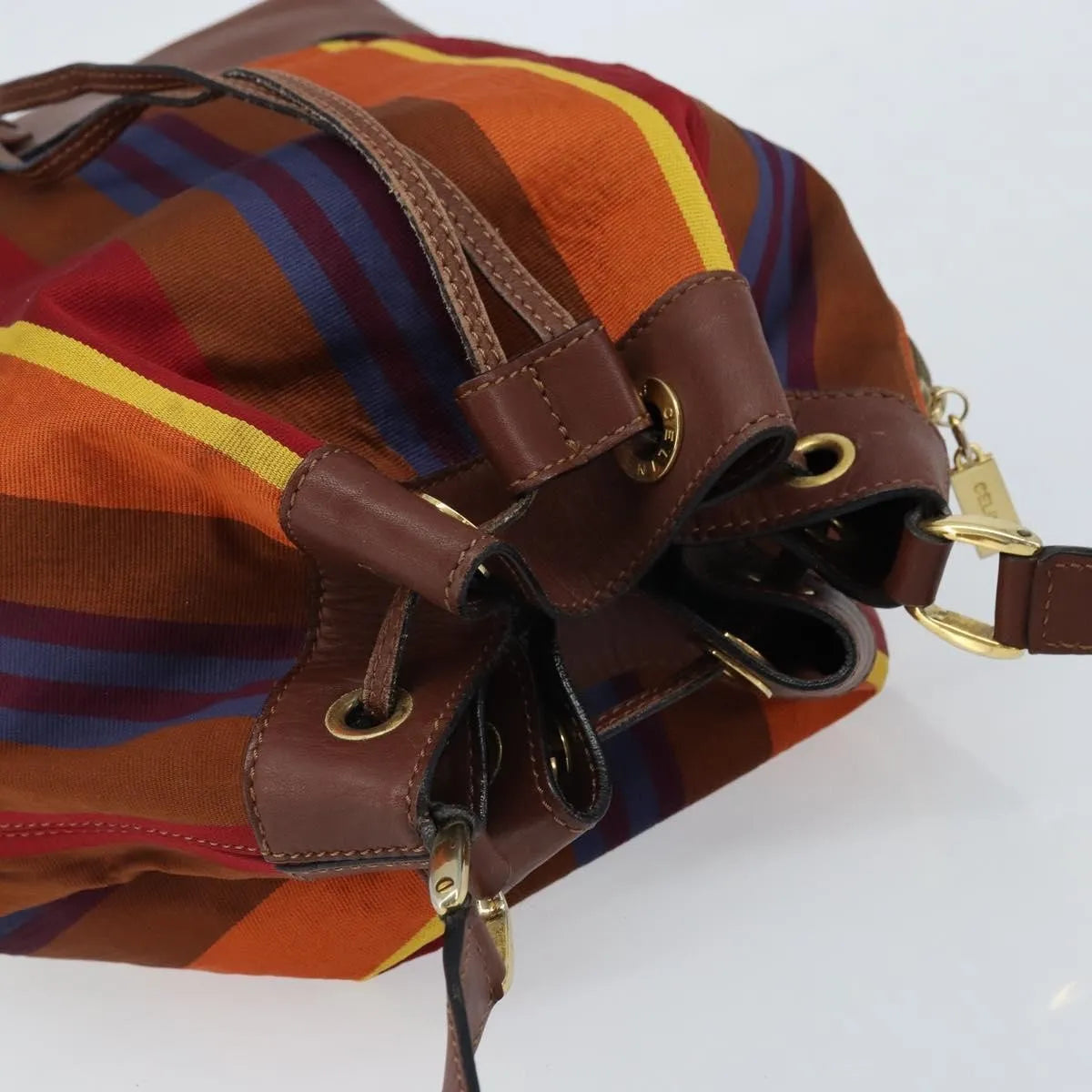 Celine Vintage Canvas, Multicolour, Canvas, Shoulder Bag