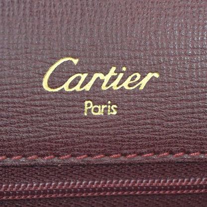 Cartier Must De Cartier Leather, Burgundy, Leather, Handbag