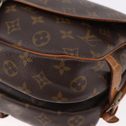 Louis Vuitton Saumur Monogram, Brown, Canvas, Shoulder Bag