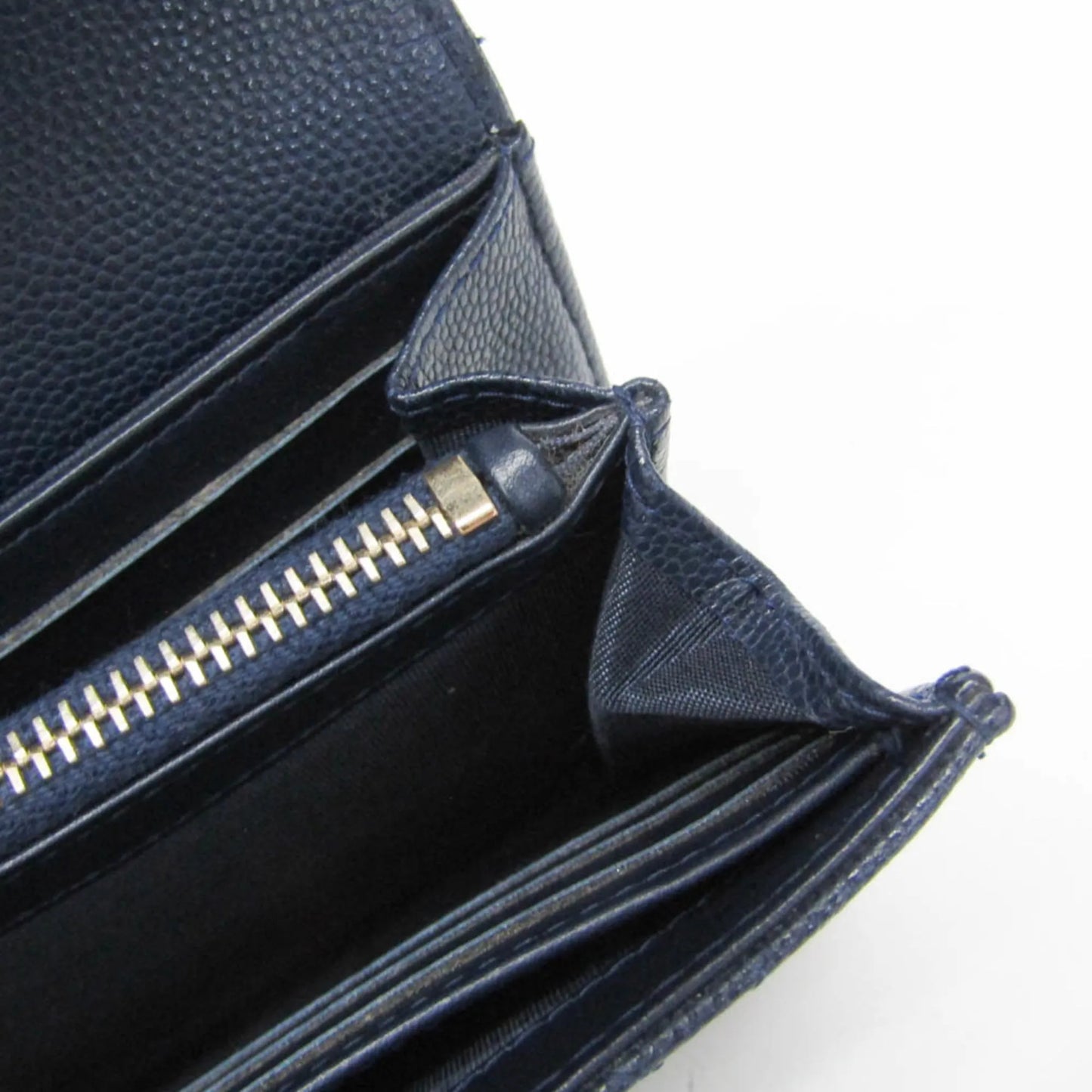 Chanel Matelasse Zippy CC, Navy, Calfskin, Wallet