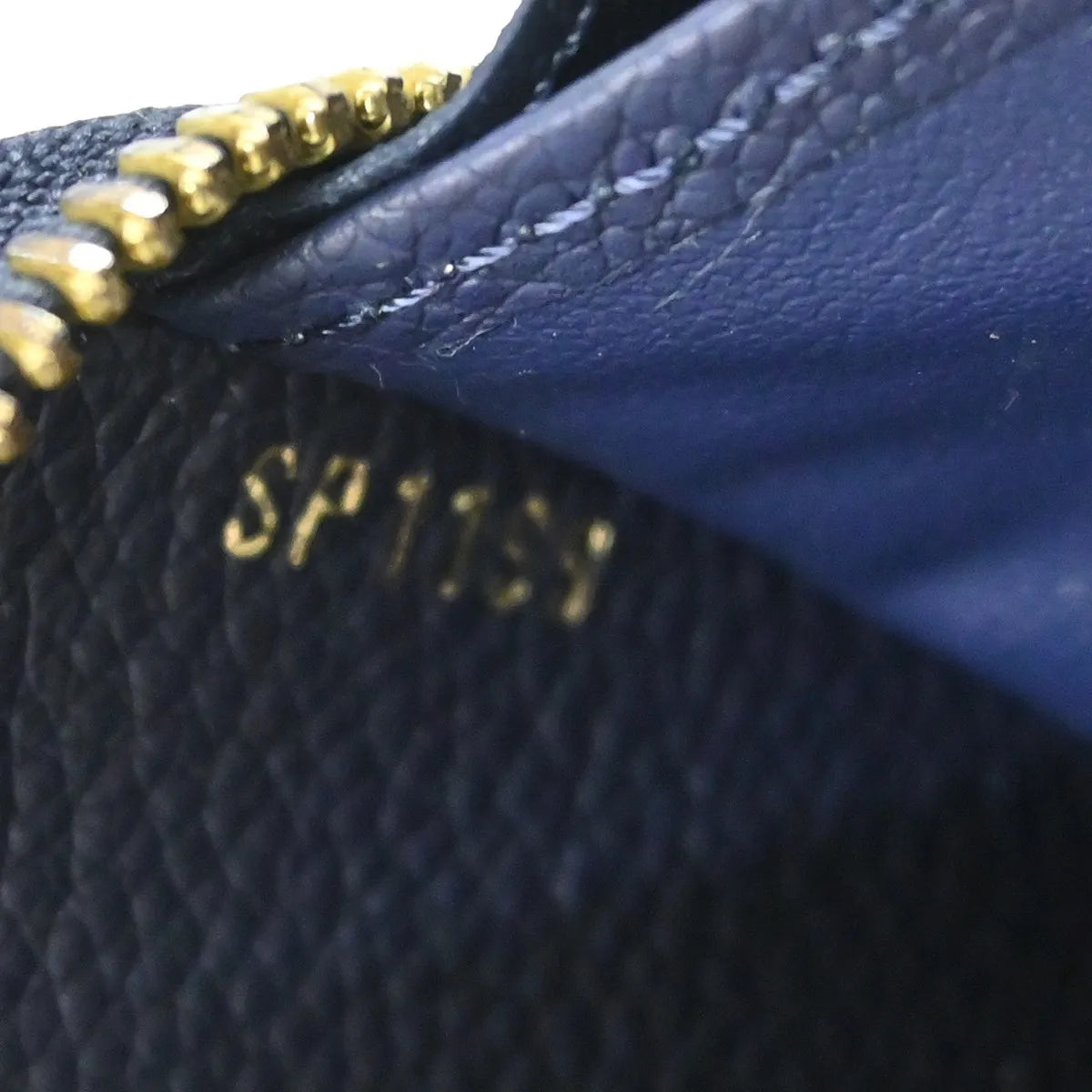 Louis Vuitton Portefeuille zippy Monogramme Empreinte Monogramme Empreinte, Navy, Leather, Wallet