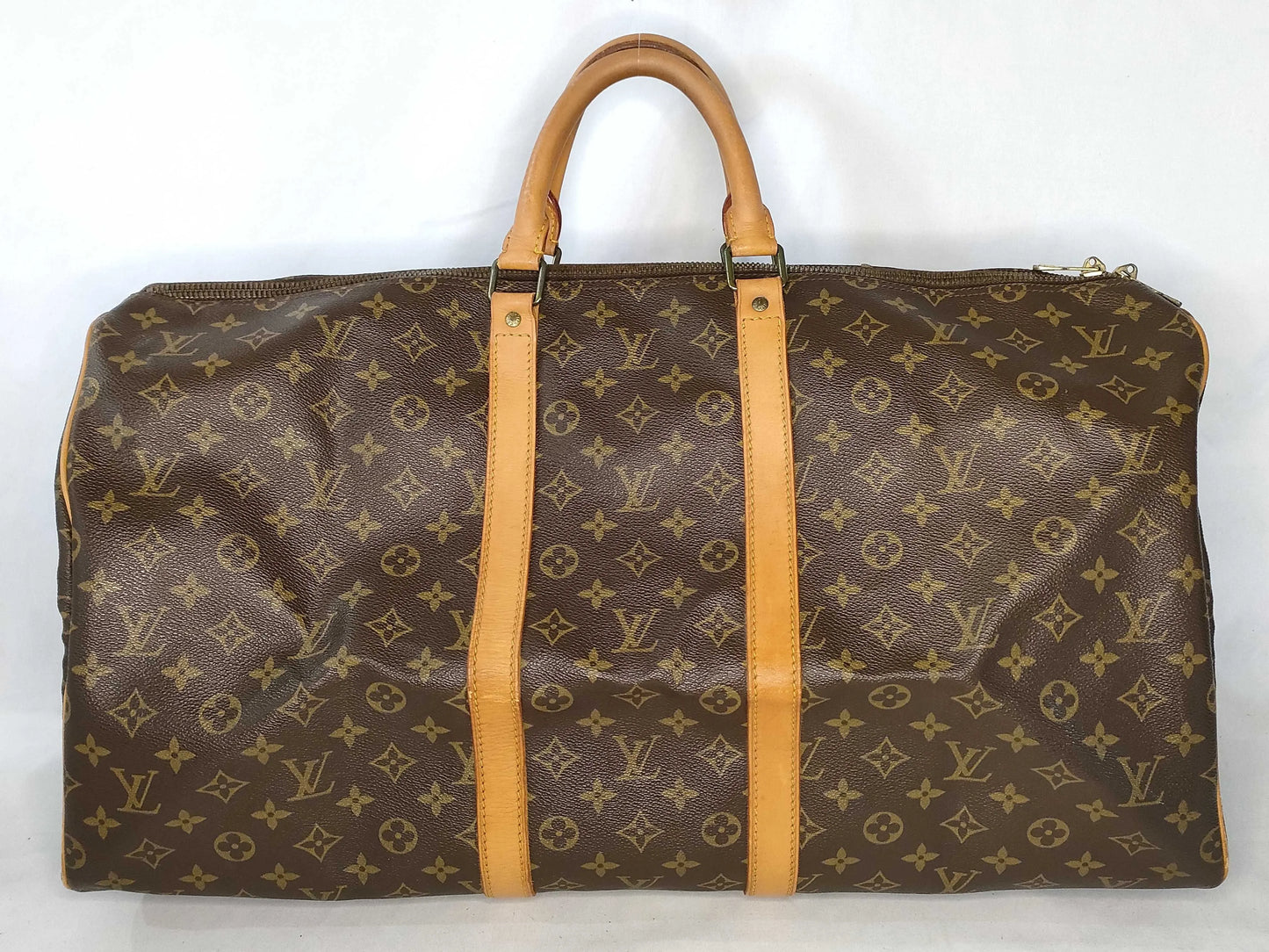 Louis Vuitton Keepall Monogram Canvas, Brown, Canvas, Travel Bag