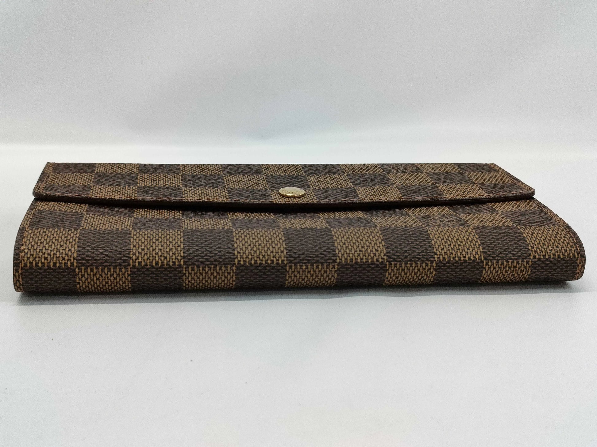 Louis Vuitton Portefeuille Sarah Damier, Brown, Canvas, Wallet