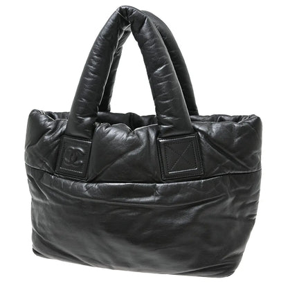 Chanel Coco Cocoon Reversible Tote Quilted Lambskin, Black, Leather, Tote Bag