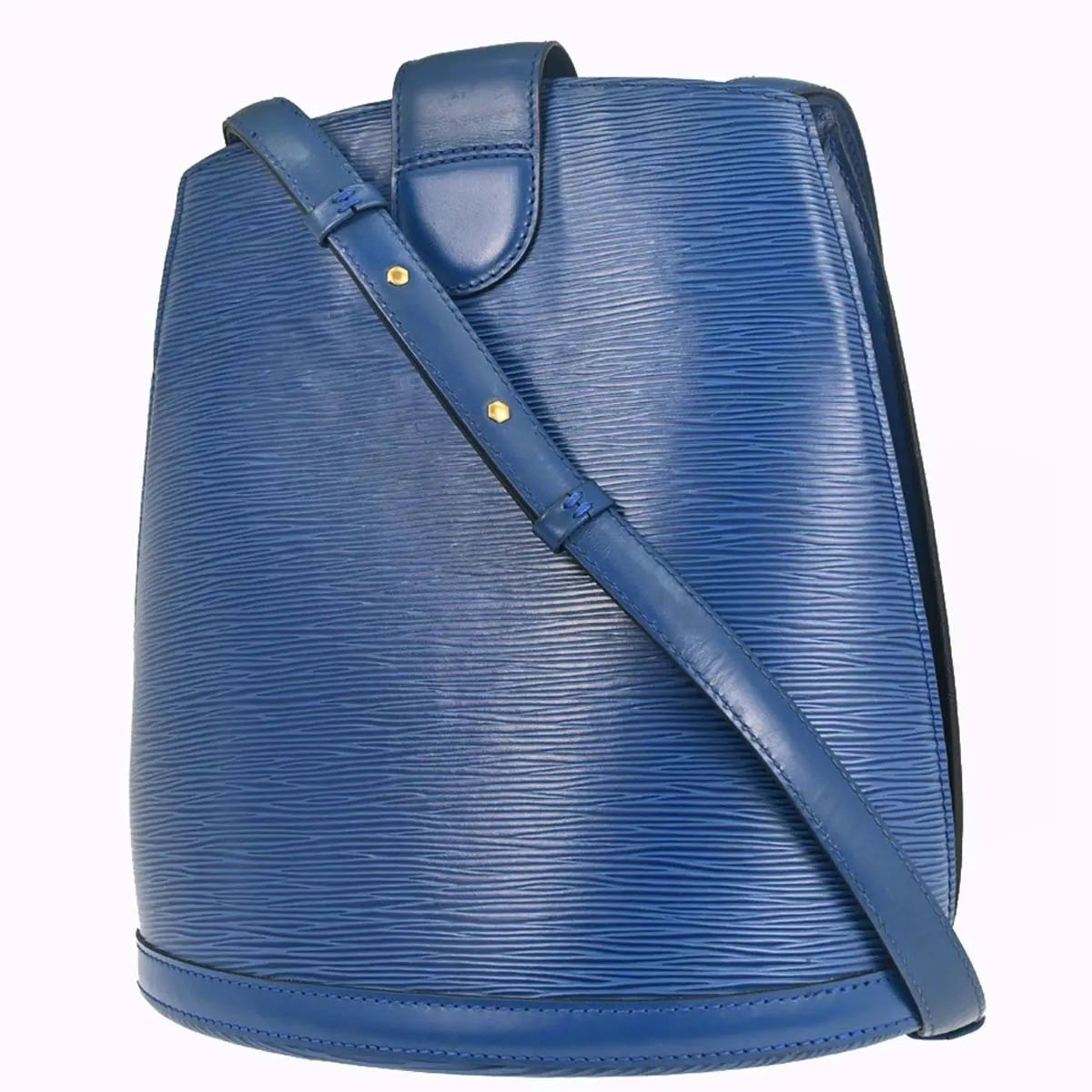 Louis Vuitton Cluny Epi, Blue, Leather, Shoulder Bag