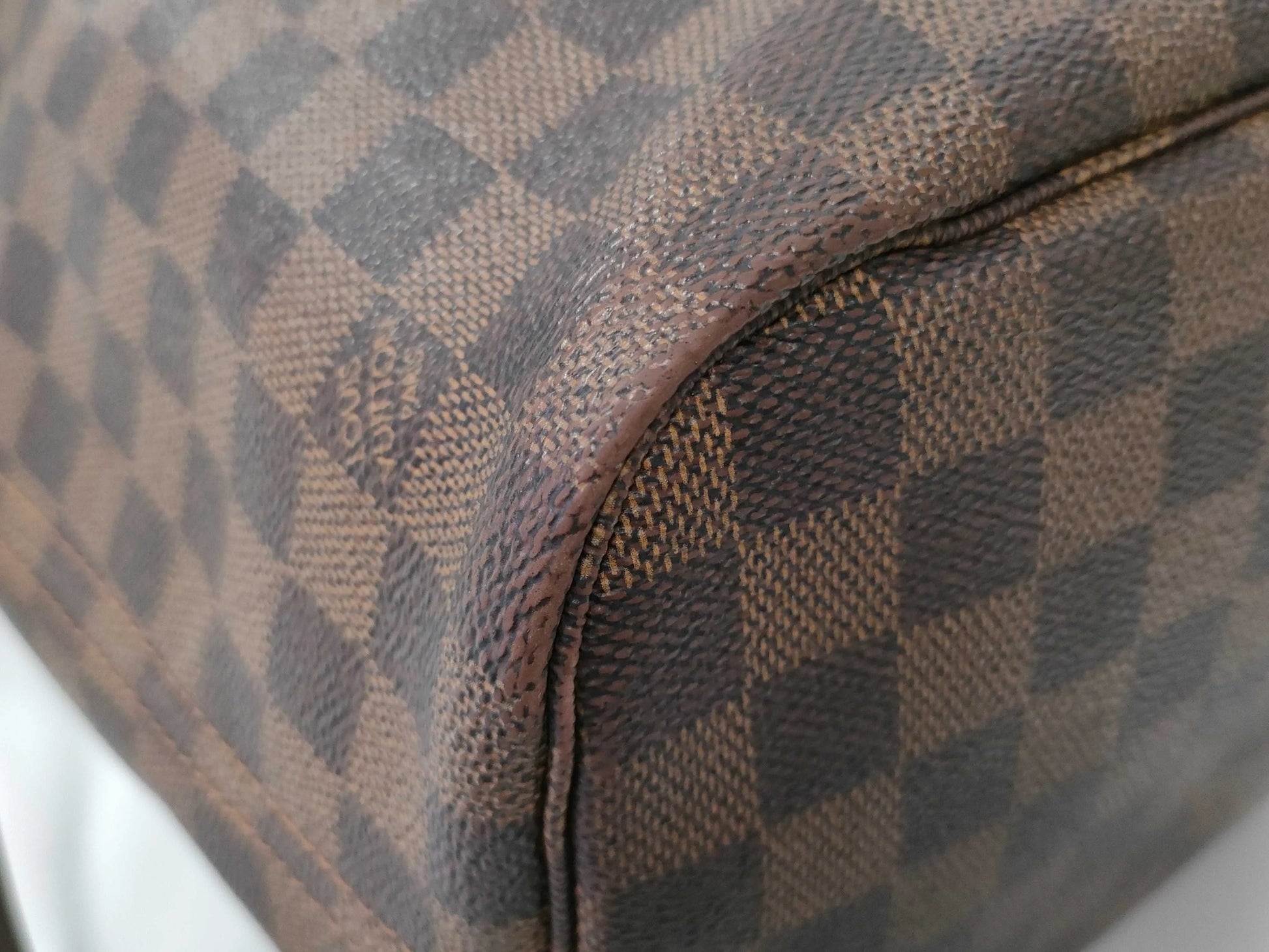Louis Vuitton Neverfull Tote Damier, Brown, Canvas, Tote Bag