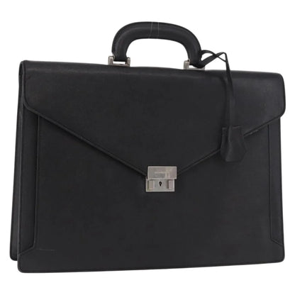 Burberry Vintage Leather, Black, Leather, Briefcase