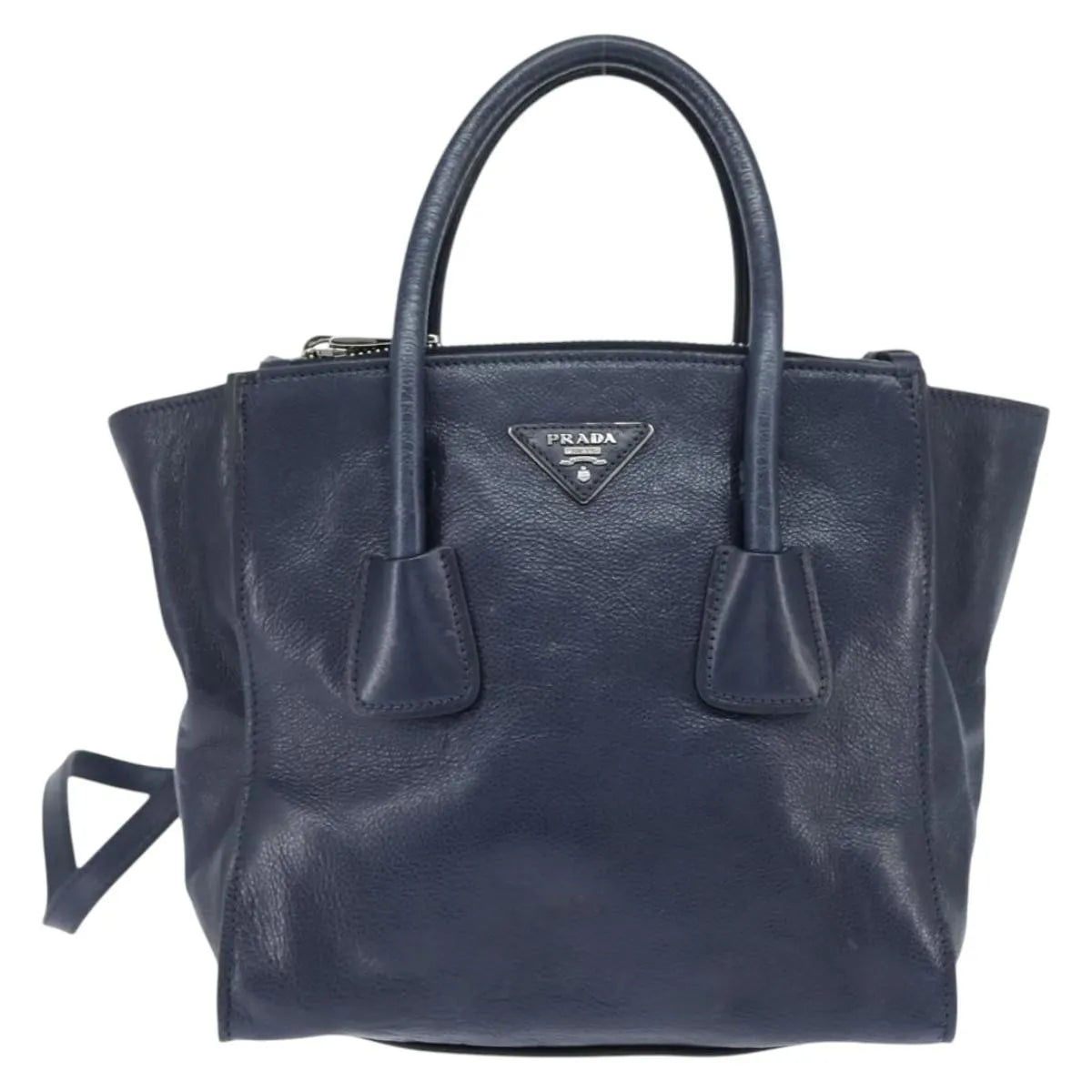 Prada Vintage Leather, Navy, Leather, Handbag