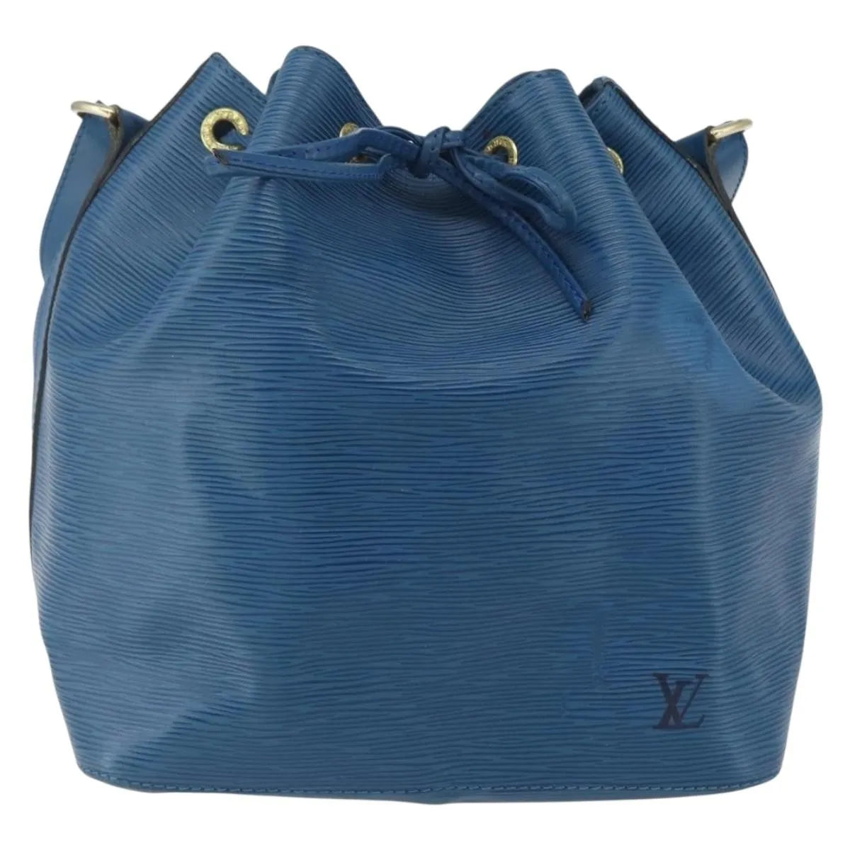 Louis Vuitton Petit Noe Epi Leather, Blue, Leather, Shoulder Bag