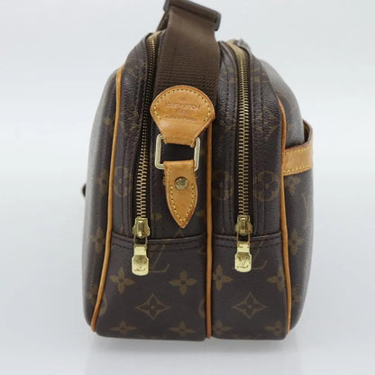 Louis Vuitton Reporter Monogram, Brown, Canvas, Shoulder Bag