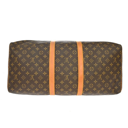 Louis Vuitton Keepall Monogram, Brown, Canvas, Travel Bag