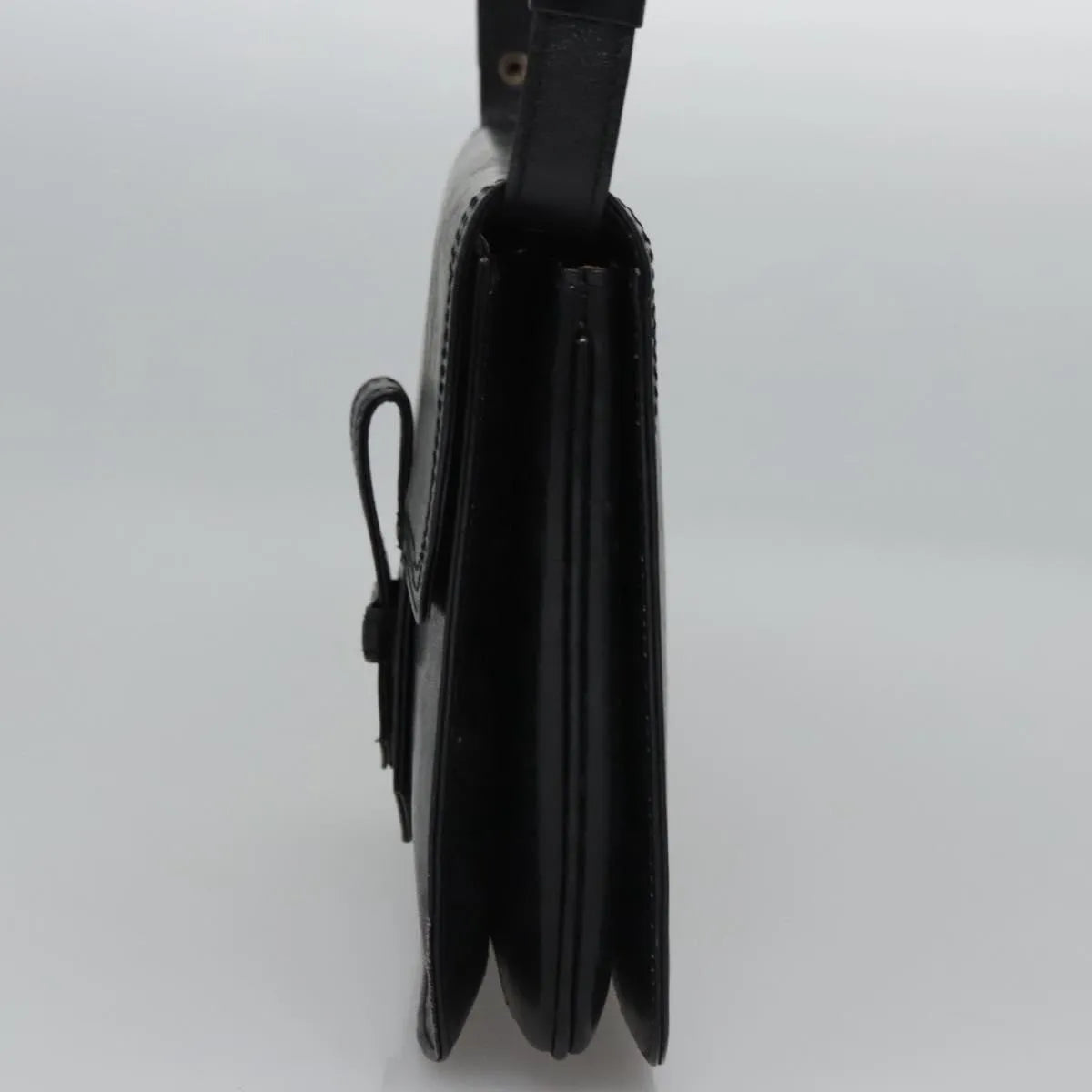 Saint Laurent Vintage Leather, Black, Leather, Handbag