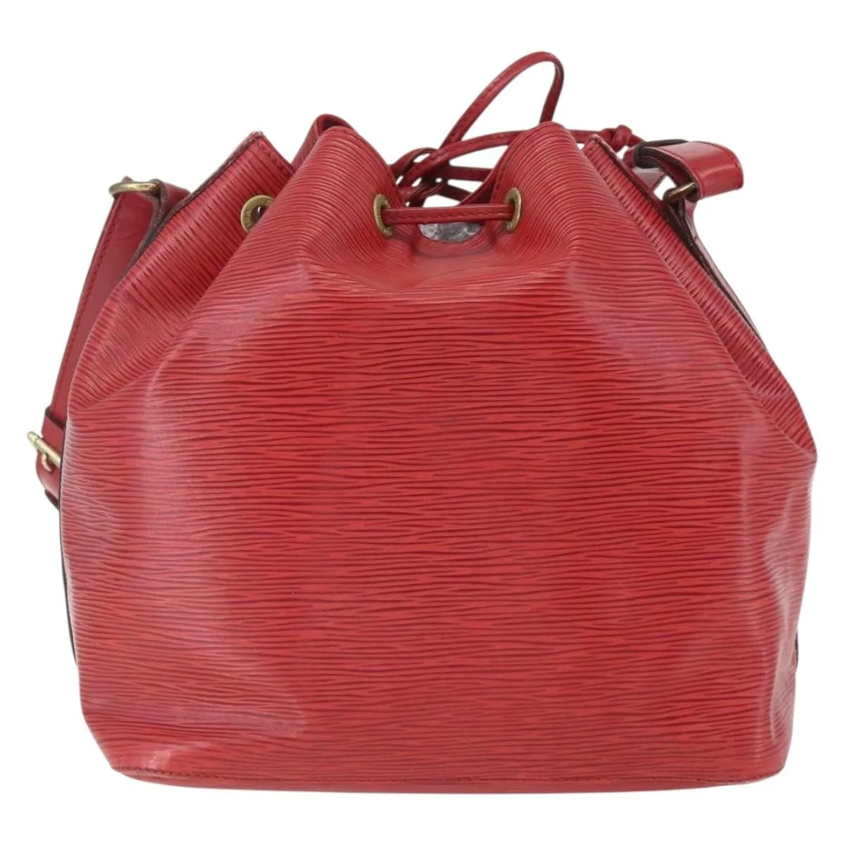 Louis Vuitton Petit Noe Epi Leather, Red, Leather, Shoulder Bag