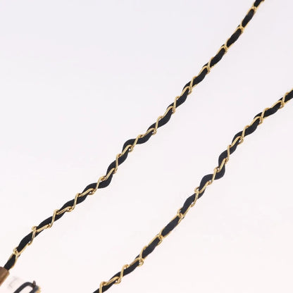 "Chanel CC Perfume Bottle Pendant Chain Long Metal with Leather, Crystals and Faux Pearl", Gold, Metal, Necklace