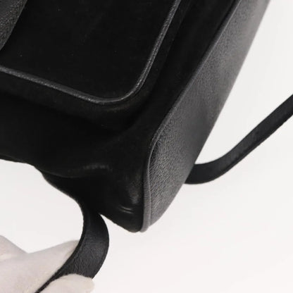 Gucci Vintage Bamboo Suede, Black, Suede, Backpack