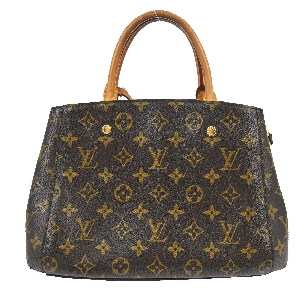 Louis Vuitton Montaigne Monogram, Brown, Canvas, Handbag