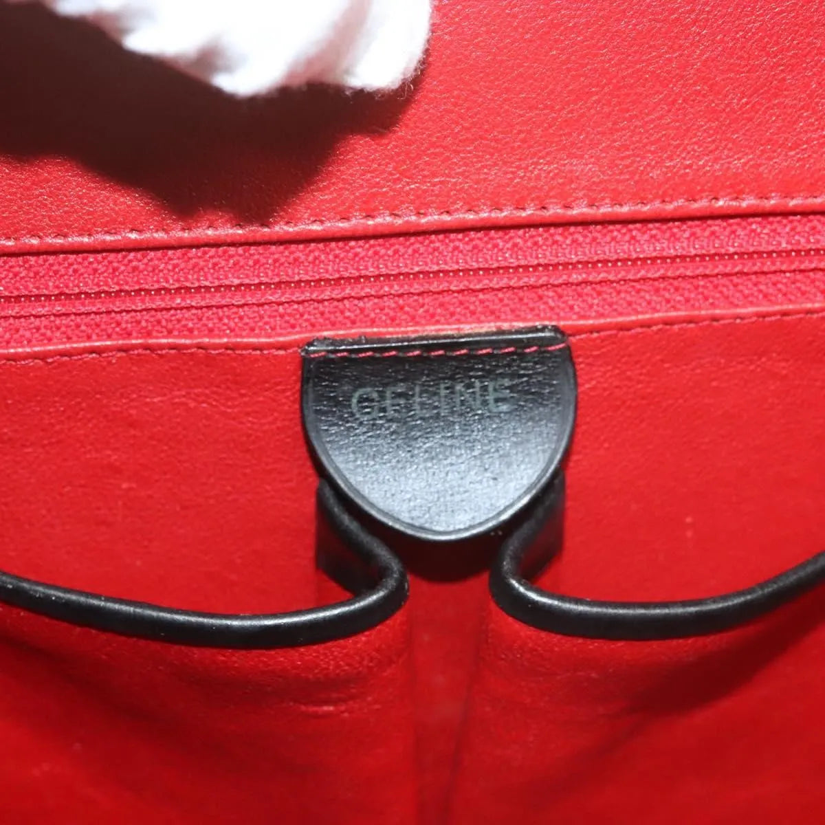 Celine Vintage Leather, Black, Leather, Shoulder Bag