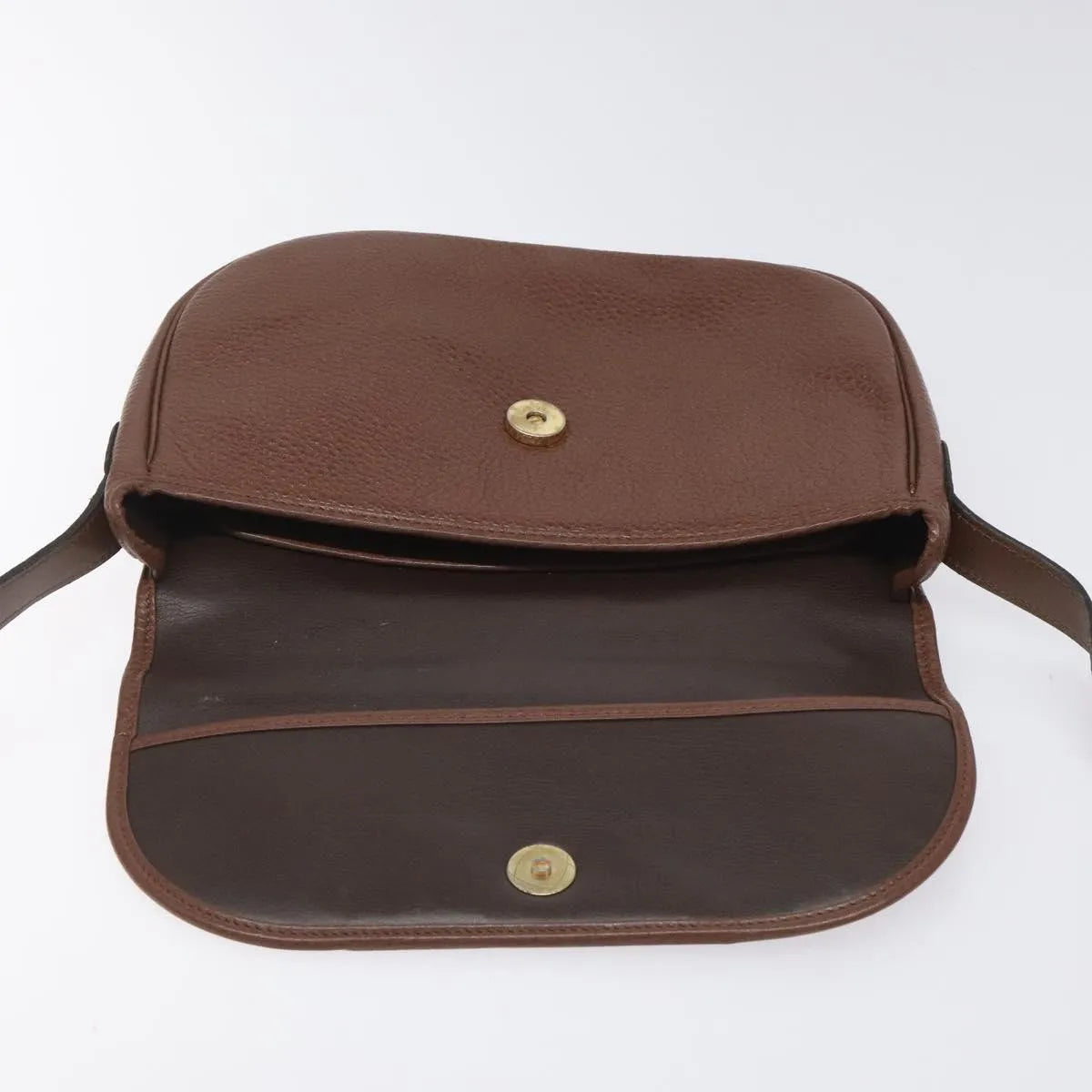 Christian Dior Vintage CD Flap Leather, Brown, Leather, Shoulder Bag