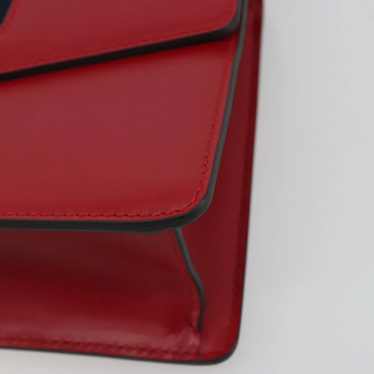 Gucci Sylvie Leather, Red, Leather, Shoulder Bag