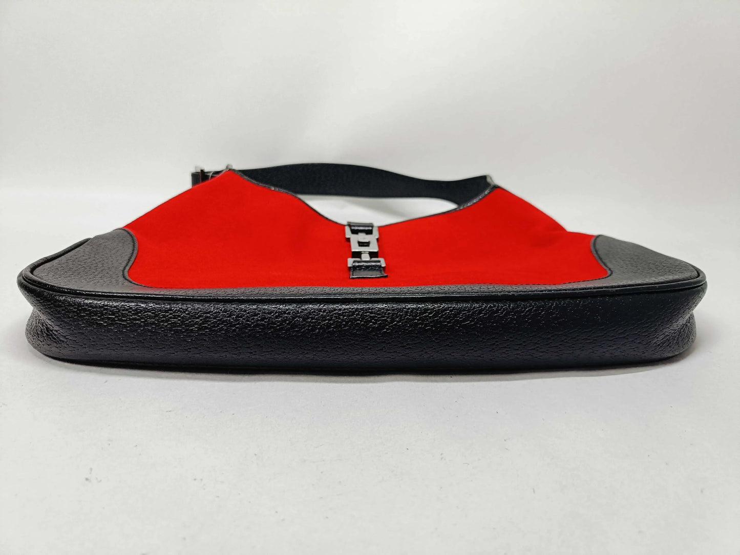 Gucci Vintage Jackie suede, Red, Canvas, Handbag