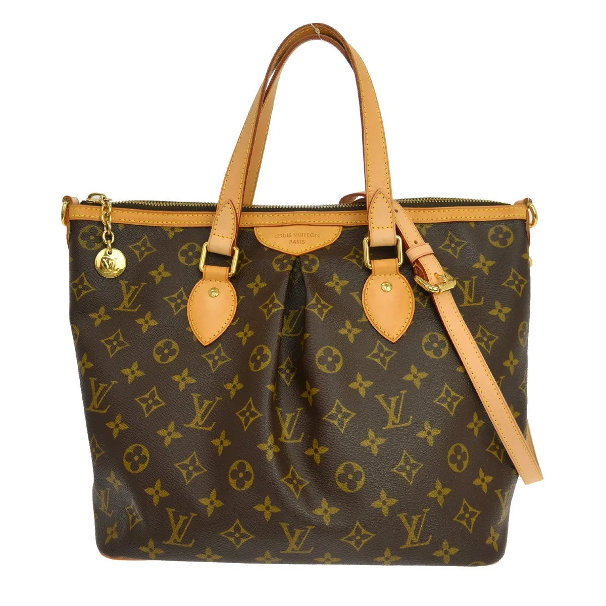 Louis Vuitton Palermo Monogram Canvas, Brown, Canvas, Tote Bag