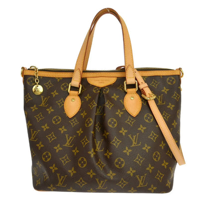 Louis Vuitton Palermo Monogram Canvas, Brown, Canvas, Tote Bag