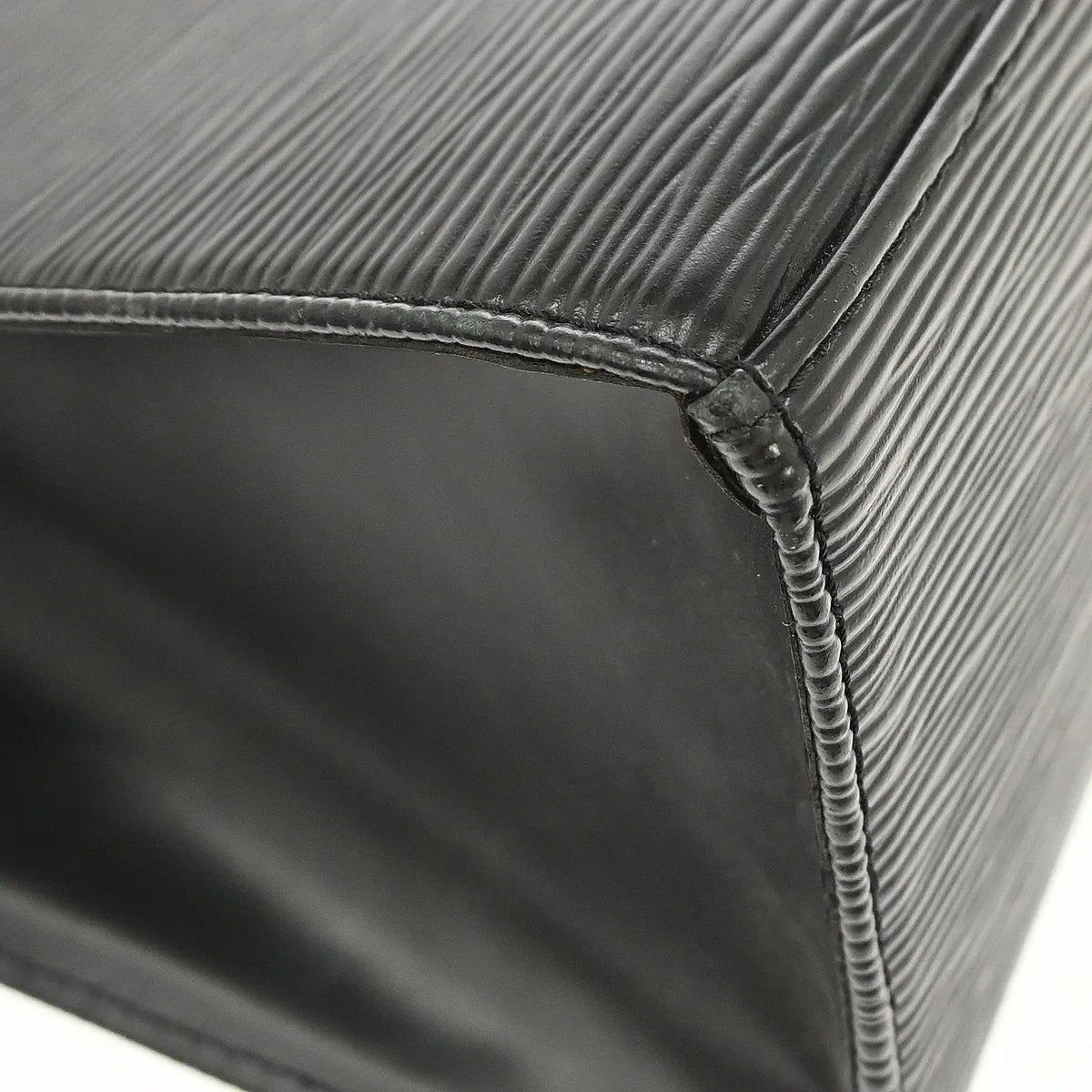 Louis Vuitton Croisette Epi, Black, Leather, Handbag