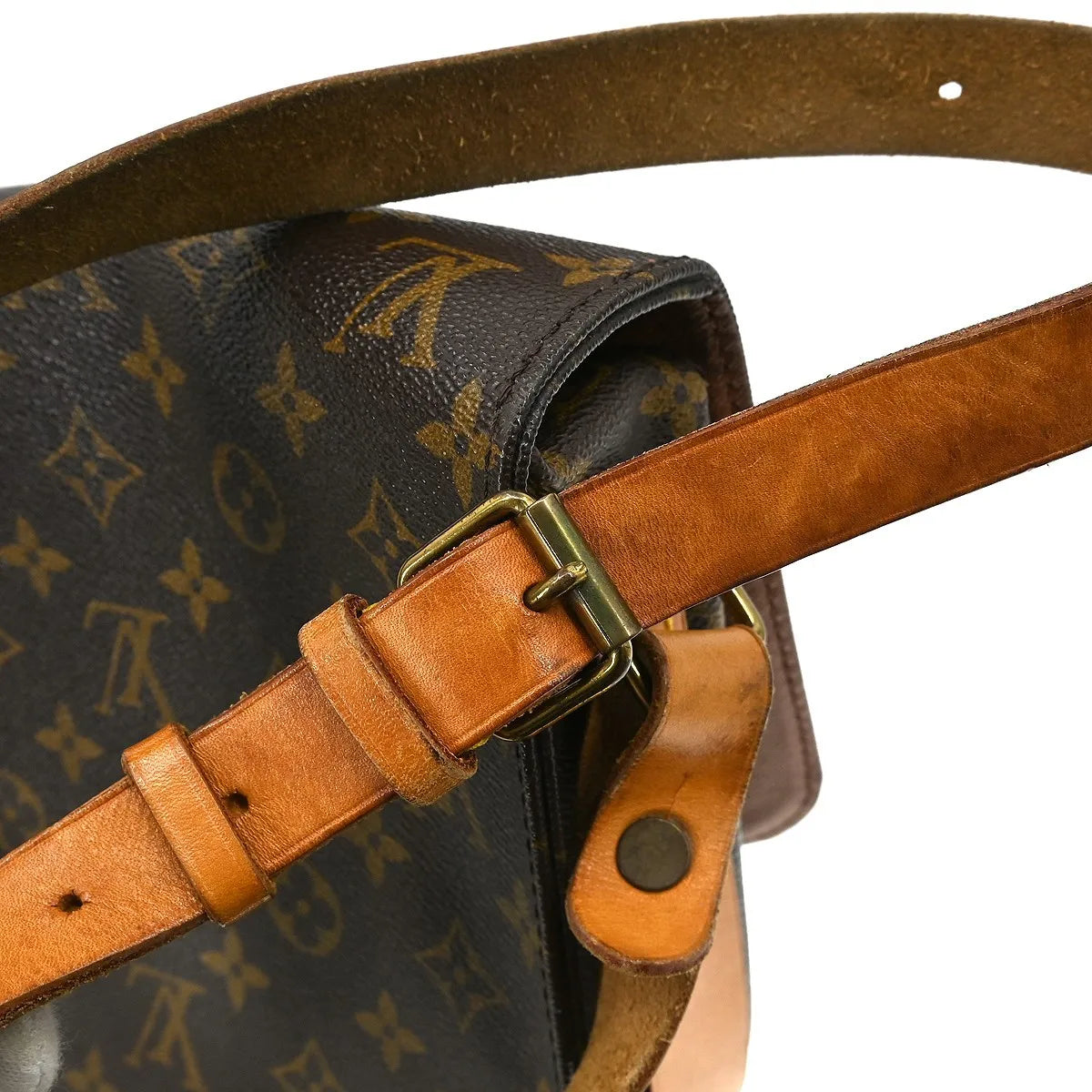 Louis Vuitton Cartouchiere Monogram Canvas, Brown, Canvas, Shoulder Bag