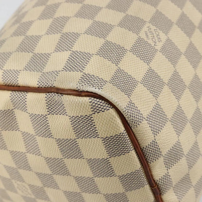 Louis Vuitton Speedy Damier, White, Canvas, Handbag