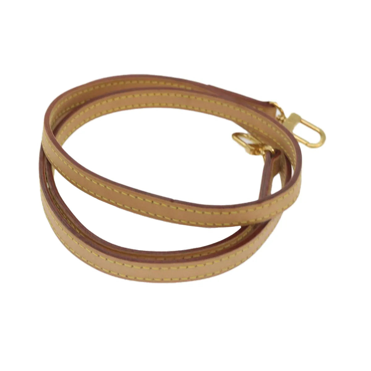 Louis Vuitton Bandouliere Leather, Beige, Leather, Straps