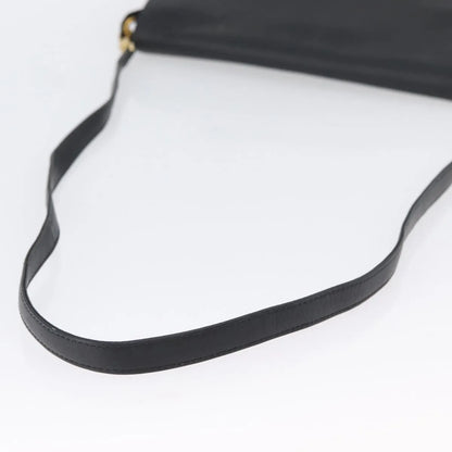 Celine Vintage Leather, Black, Leather, Shoulder Bag