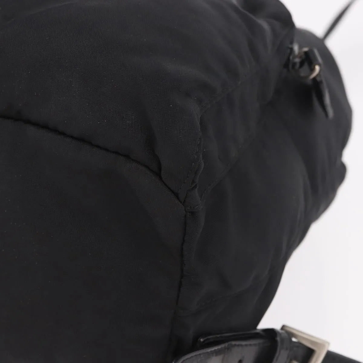 Prada Double Front Pocket Tessuto, Black, Nylon, Backpack