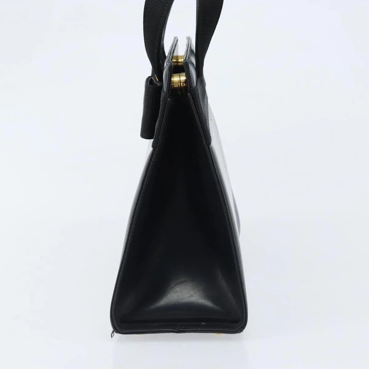 Salvatore Ferragamo Convertible Vara Bow Tote Leather, Black, Leather, Handbag