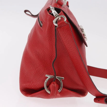 Salvatore Ferragamo Sofia Satchel Leather, Red, Leather, Handbag