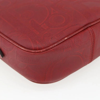 Christian Dior Vintage Trotter Canvas, Red, Canvas, Shoulder Bag