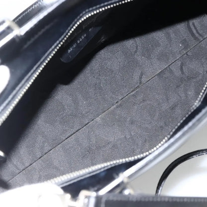 Salvatore Ferragamo Double Gancini Side Buckle Tote Leather, Black, Leather, Handbag