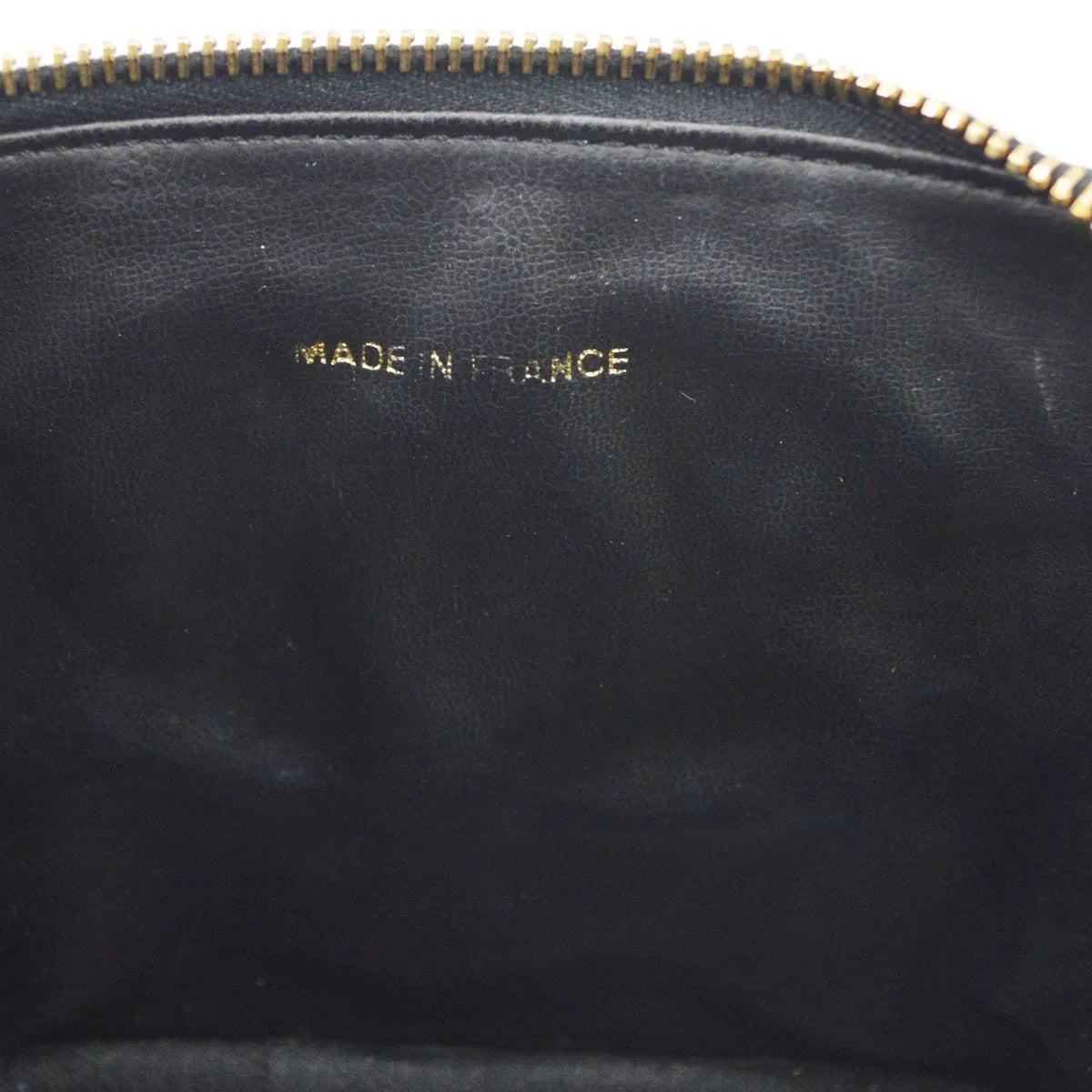 Chanel Vanity Leather, Black, Leather, Handbag
