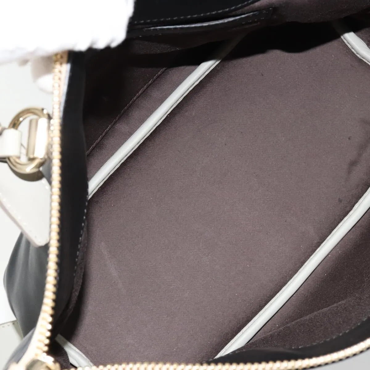 Chloe Bicolor Baylee Satchel Leather, Black, Leather, Handbag