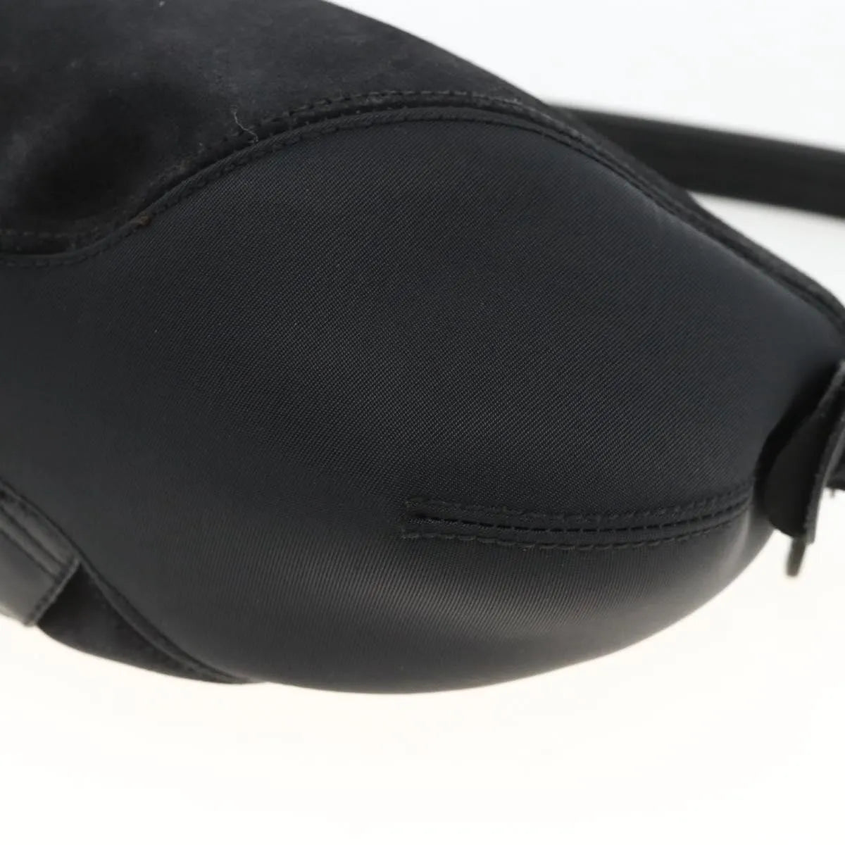 Salvatore Ferragamo Gancini Suede, Black, Suede, Shoulder Bag