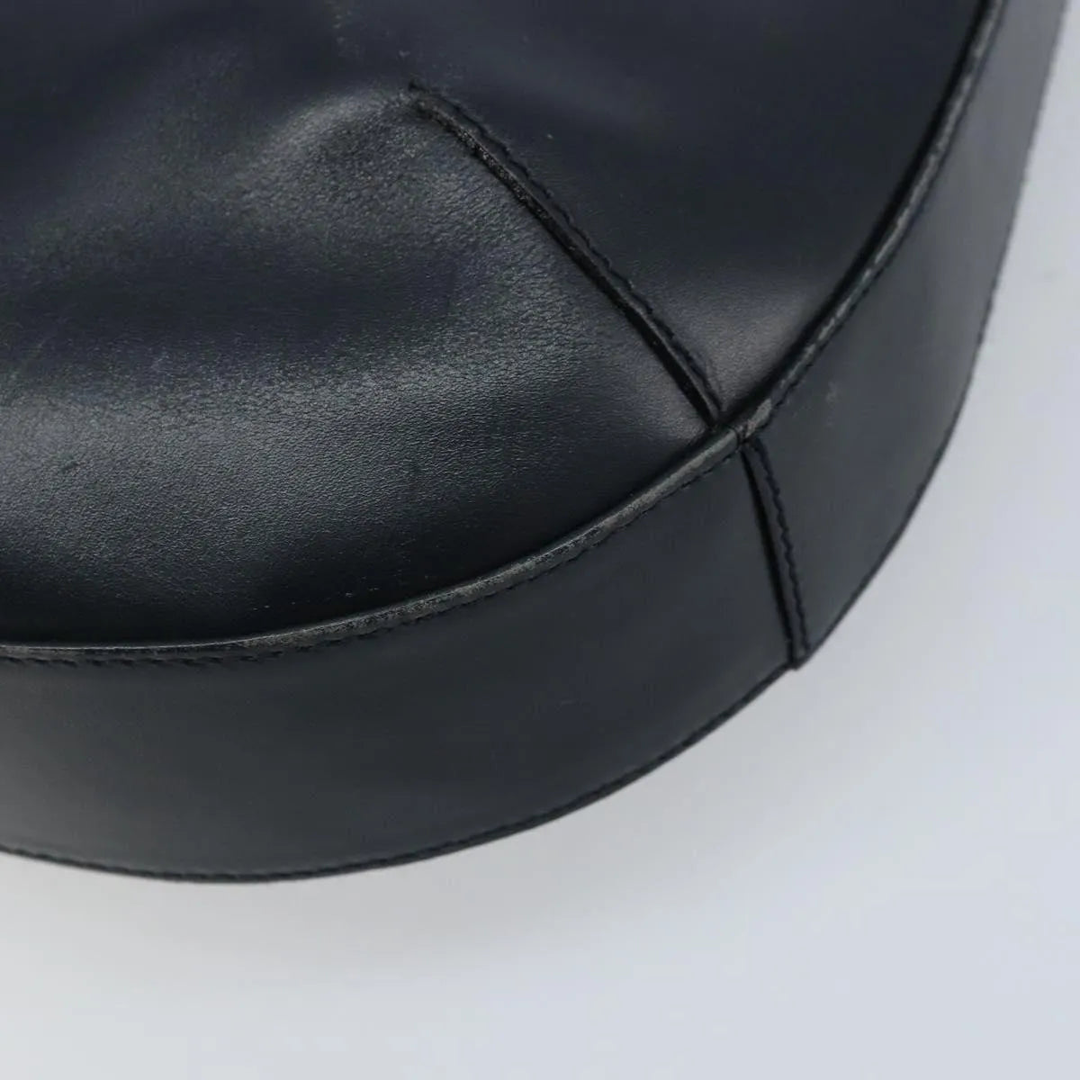 Salvatore Ferragamo Gancini Leather, Navy, Leather, Handbag