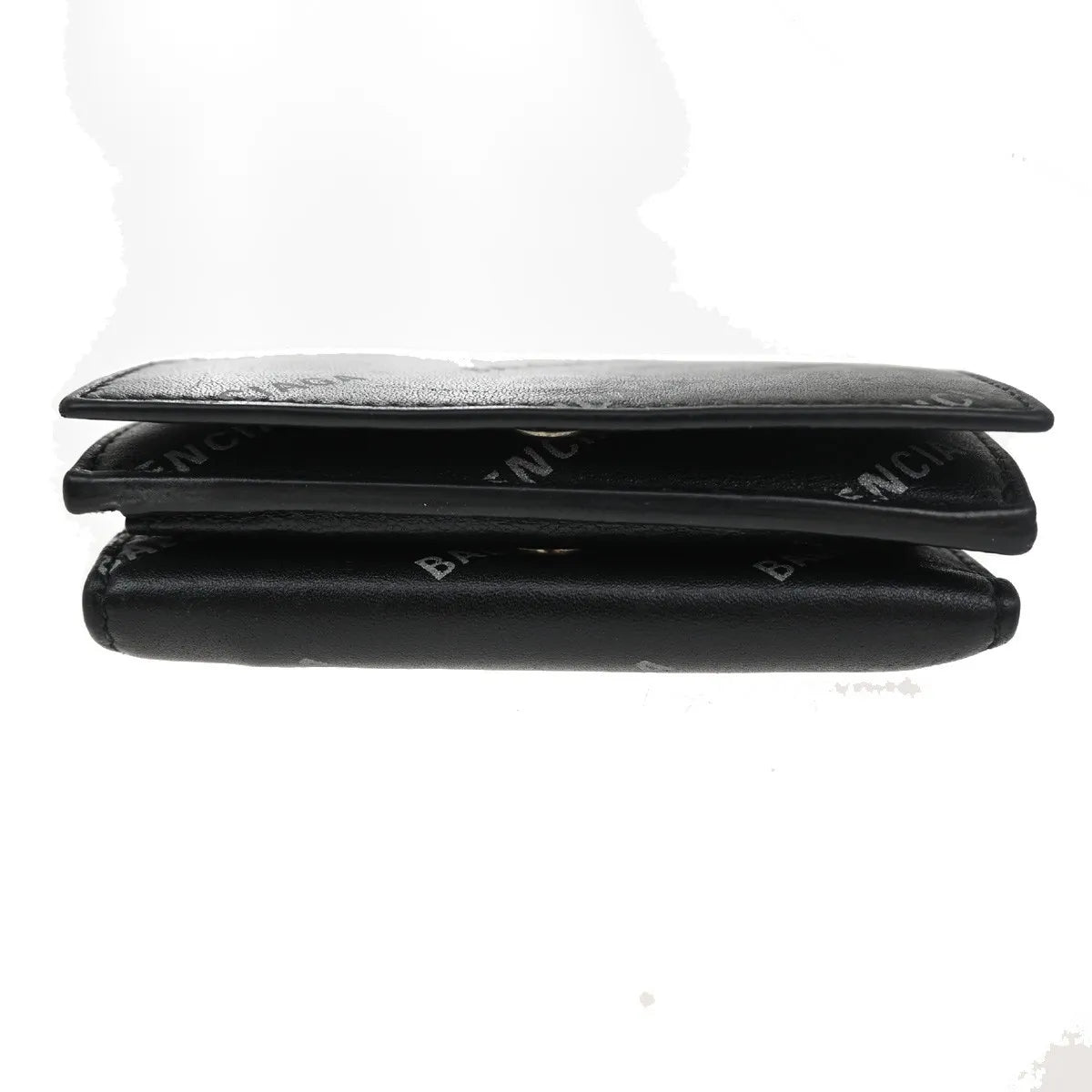 Balenciaga Trifold Leather, Black, Leather, Wallet