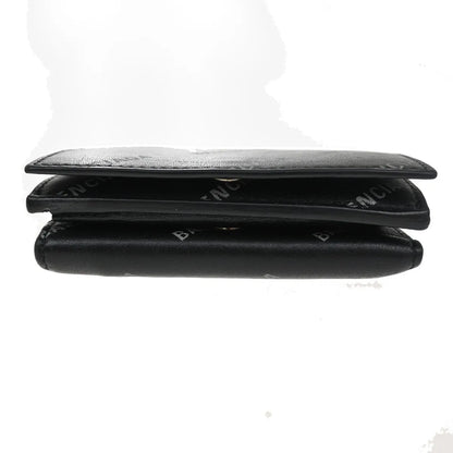 Balenciaga Trifold Leather, Black, Leather, Wallet