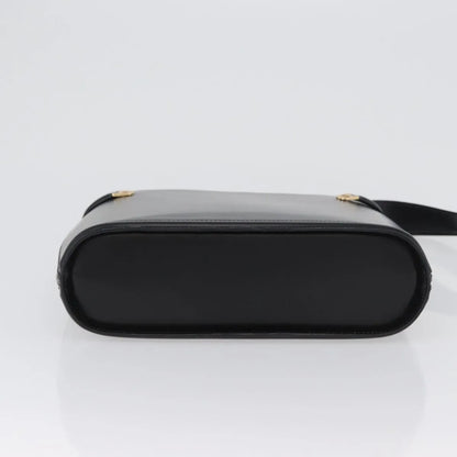 Bally Vintage Leather, Black, Leather, Handbag