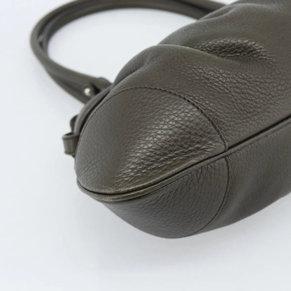 Salvatore Ferragamo Marisa Leather, Khaki, Leather, Handbag